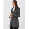 imageAllegra K Womens 2024 Pea Coat Single Breasted Long Winter Coats for WomenDark Grey