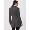 imageAllegra K Womens 2024 Pea Coat Single Breasted Long Winter Coats for WomenDark Grey