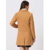 imageAllegra K Womens 2024 Pea Coat Single Breasted Long Winter Coats for WomenDark Khaki