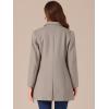 imageAllegra K Womens 2024 Pea Coat Single Breasted Long Winter Coats for WomenDark Tan