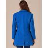 imageAllegra K Womens 2024 Pea Coat Single Breasted Long Winter Coats for WomenDeep Blue