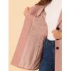 imageAllegra K Womens 2024 Pea Coat Single Breasted Long Winter Coats for WomenDusty Pink