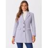 imageAllegra K Womens 2024 Pea Coat Single Breasted Long Winter Coats for WomenDusty Purple