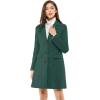 imageAllegra K Womens 2024 Pea Coat Single Breasted Long Winter Coats for WomenGreen