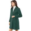 imageAllegra K Womens 2024 Pea Coat Single Breasted Long Winter Coats for WomenGreen