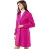 imageAllegra K Womens 2024 Pea Coat Single Breasted Long Winter Coats for WomenHot Pink