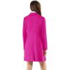 imageAllegra K Womens 2024 Pea Coat Single Breasted Long Winter Coats for WomenHot Pink