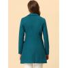 imageAllegra K Womens 2024 Pea Coat Single Breasted Long Winter Coats for WomenLake Blue