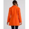 imageAllegra K Womens 2024 Pea Coat Single Breasted Long Winter Coats for WomenOrange