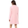 imageAllegra K Womens 2024 Pea Coat Single Breasted Long Winter Coats for WomenPink