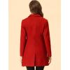 imageAllegra K Womens 2024 Pea Coat Single Breasted Long Winter Coats for WomenRed