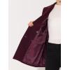 imageAllegra K Womens Notch Lapel Double Breasted Belted Mid Long Outwear Winter CoatBurgundy