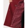 imageAllegra K Womens Notch Lapel Double Breasted Belted Mid Long Outwear Winter CoatDark Red