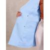 imageAllegra K Womens Notch Lapel Double Breasted Belted Mid Long Outwear Winter CoatLight Blue