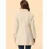 imageAllegra K Womens Peter Pan Collar Overcoat Winter Buttoned Single Breasted Long CoatBeige