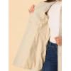 imageAllegra K Womens Peter Pan Collar Overcoat Winter Buttoned Single Breasted Long CoatBeige