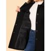 imageAllegra K Womens Peter Pan Collar Overcoat Winter Buttoned Single Breasted Long CoatBlack