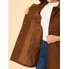 imageAllegra K Womens Peter Pan Collar Overcoat Winter Buttoned Single Breasted Long CoatBrown