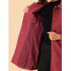 imageAllegra K Womens Peter Pan Collar Overcoat Winter Buttoned Single Breasted Long CoatDull Red