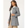 imageAllegra K Womens Peter Pan Collar Overcoat Winter Buttoned Single Breasted Long CoatGrey