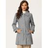 imageAllegra K Womens Peter Pan Collar Overcoat Winter Buttoned Single Breasted Long CoatGrey