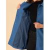 imageAllegra K Womens Peter Pan Collar Overcoat Winter Buttoned Single Breasted Long CoatMarine Blue