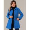 imageAllegra K Womens Peter Pan Collar Overcoat Winter Buttoned Single Breasted Long CoatRoyal Blue