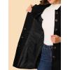 imageAllegra K Womens Winter Overcoat Peter Pan Collar Flap Pocket Single Breasted CoatBlack