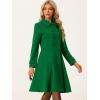 imageAllegra K Womens Winter Overcoat a Line Trench Coat Lapel Collar Swing Double Breasted Long Dress CoatGreen