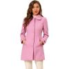 imageAllegra K Womens Peter Pan Collar Overcoat Winter Buttoned Single Breasted Long CoatCharm Pink