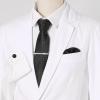 imageAllegra K Mens Polka Dots Selftied Tie Handkerchief Clip Cufflinks Wedding Business Necktie SetsBlack