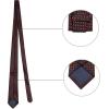 imageAllegra K Mens Polka Dots Selftied Tie Handkerchief Clip Cufflinks Wedding Business Necktie SetsBlack Red