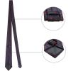imageAllegra K Mens Polka Dots Selftied Tie Handkerchief Clip Cufflinks Wedding Business Necktie SetsDark Blue Red