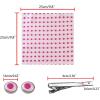 imageAllegra K Mens Polka Dots Selftied Tie Handkerchief Clip Cufflinks Wedding Business Necktie SetsPink Fuchsia