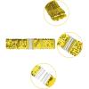 imageAllegra K Womens Glitter Wide Waist Belts Interlock Buckles Sequins Decor Stretchy Belts 2PCSGold