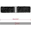 imageAllegra K Womens Stretchy Waist Belts Metal Interlock Buckles Sequins Decor Belts for DressesBlack