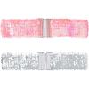 imageAllegra K Womens Glitter Wide Waist Belts Interlock Buckles Sequins Decor Stretchy Belts 2PCSPink