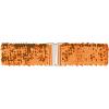 imageAllegra K Womens Stretchy Waist Belts Metal Interlock Buckles Sequins Decor Belts for DressesOrange