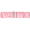 imageAllegra K Womens Stretchy Waist Belts Metal Interlock Buckles Sequins Decor Belts for DressesPink