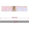 imageAllegra K Womens Elastic Waist Belts Interlock Buckles Sequins Decor Stretchy Wide Belts 2PCSCarnation