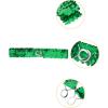 imageAllegra K Womens Glitter Skinny Stretchy Waist Belts Sequins Decor Elastic Belts for DressesGreen