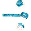 imageAllegra K Womens Glitter Skinny Stretchy Waist Belts Sequins Decor Elastic Belts for DressesLight Blue