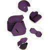 imageAllegra K 2pcs Womens Elastic Waist Belt Interlock 8shaped Faux Leather Buckle BeltsGreen  Purple