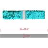 imageAllegra K Ladies Stretchy Wide Waist Belts Interlock Buckles Shinny Sequins Decor Belts for DressesBlue