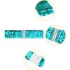 imageAllegra K Ladies Stretchy Wide Waist Belts Interlock Buckles Shinny Sequins Decor Belts for DressesBlue