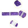 imageAllegra K Ladies Stretchy Wide Waist Belts Interlock Buckles Shinny Sequins Decor Belts for DressesLight Purple