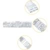 imageAllegra K Ladies Stretchy Wide Waist Belts Interlock Buckles Shinny Sequins Decor Belts for DressesSilver