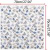 imageAllegra K Women Chiffon Scarves  276quot X276quot  Floral Print Square Kerchief Neck Scarf NeckerchiefBlue Purple