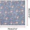 imageAllegra K Women Chiffon Scarves  276quot X276quot  Floral Print Square Kerchief Neck Scarf NeckerchiefDusty Blue