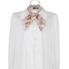 imageAllegra K Women Chiffon Scarves  276quot X276quot  Floral Print Square Kerchief Neck Scarf NeckerchiefDusty Pink1